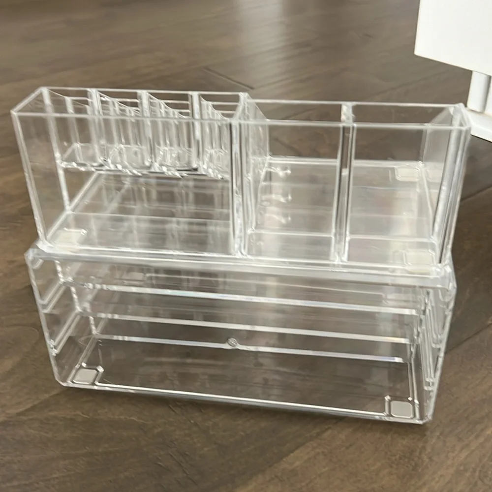 Set of 2 Acrylic Oranizers